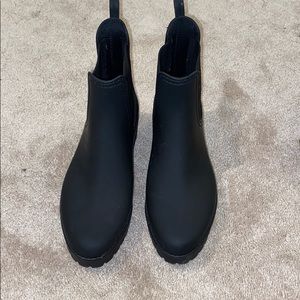 COPY - Platform black rain boots